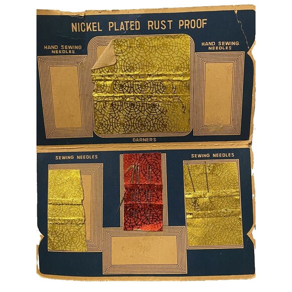 Hand Sewing Needles Quilting Tapestry Upholstery Large Golden Eye Vintage - Picture 8 of 8